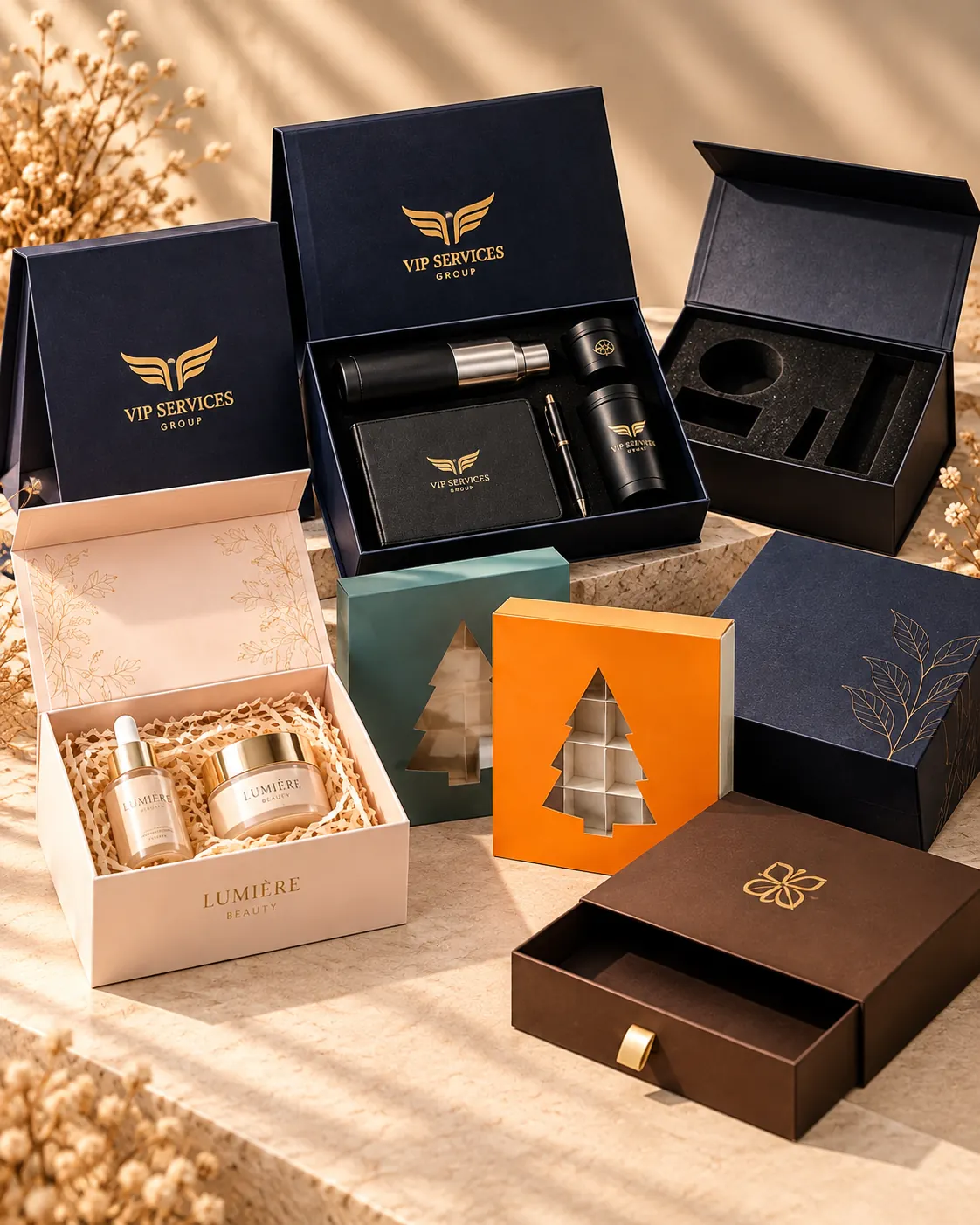 Sərt kartondan premium qutular